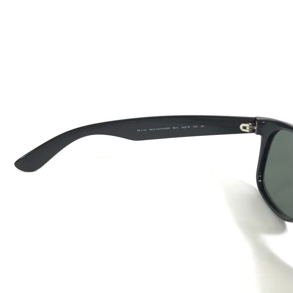 Ray-Ban Sunglasses RB2132 New Wayfarer 901L Matte Black Frames G-15 Lenses 55 mm